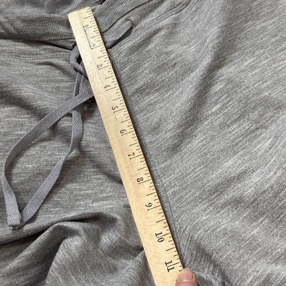 Drawstring Athletic Shorts Gray Women L 35x5 Pockets Relaxed Running - Picture 5 of 12